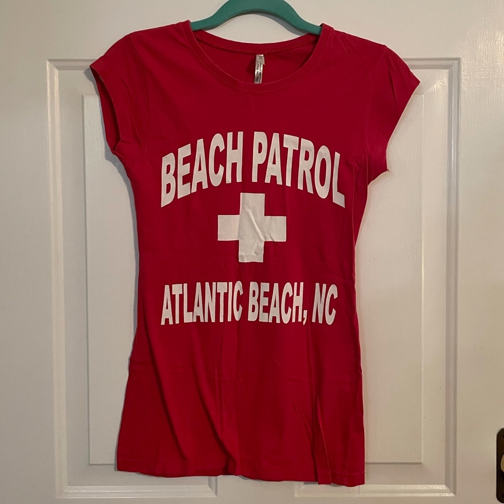 Red “Beach Patrol” Shirt- Atlantic Beach